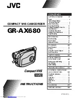 Предварительный просмотр 1 страницы JVC GR-AX680 Instructions Manual