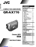 JVC GR-AX770 Instructions Manual preview