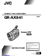 Preview for 1 page of JVC GR-AX841 Instructions Manual