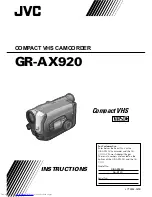 Предварительный просмотр 1 страницы JVC GR-AX920 Instructions Manual