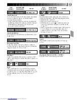 Предварительный просмотр 19 страницы JVC GR-AX920 Instructions Manual