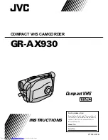 Preview for 1 page of JVC GR-AX930 Instructions Manual