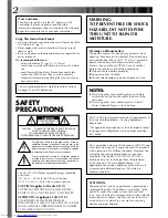 Preview for 2 page of JVC GR-AX96 Instructions Manual