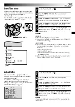 Предварительный просмотр 25 страницы JVC GR-AXM226 Instructions Manual