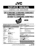 JVC GR-AXM236U Service Manual preview