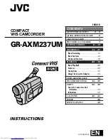 JVC GR-AXM237UM Instructions Manual preview