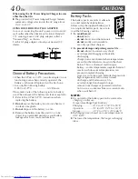 Preview for 40 page of JVC GR-AXM237UM Instructions Manual