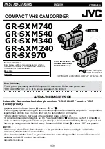 JVC GR-AXM240 Instructions Manual предпросмотр