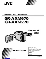 JVC GR-AXM270 Instructions Manual preview