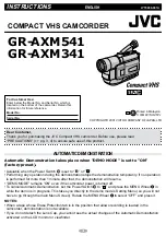 JVC GR-AXM341 Instructions Manual preview