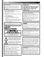 Preview for 2 page of JVC GR-AXM40 Instructions Manual