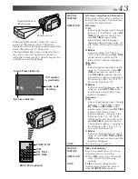 Предварительный просмотр 43 страницы JVC GR-AXM43 Instruction Manual