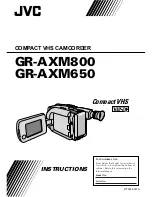 JVC GR-AXM650 Instructions Manual preview