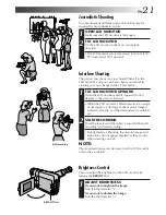 Preview for 21 page of JVC GR-AXM710 Instructions Manual