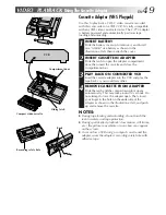 Предварительный просмотр 49 страницы JVC GR-AXM910 Instructions Manual