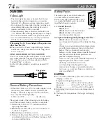 Предварительный просмотр 74 страницы JVC GR-AXM910 Instructions Manual