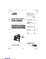 Preview for 1 page of JVC GR D 240 Instructions Manual