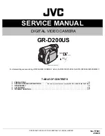 Preview for 1 page of JVC GR-D200US Service Manual