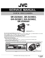 JVC GR-D239AH Service Manual preview