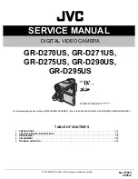 JVC GR-D270US Service Manual preview