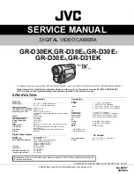 Предварительный просмотр 1 страницы JVC GR-D30EK Service Manual