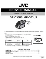 Preview for 1 page of JVC GR-D33US Service Manual