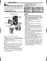 Preview for 12 page of JVC GR-D350 - MiniDV Camcorder w/32x Optical Zoom Getting Started