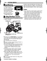 Preview for 16 page of JVC GR-D350 - MiniDV Camcorder w/32x Optical Zoom Getting Started