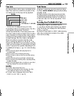 Preview for 19 page of JVC GR-D350 - MiniDV Camcorder w/32x Optical Zoom Getting Started