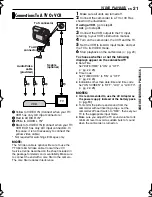 Preview for 21 page of JVC GR-D350 - MiniDV Camcorder w/32x Optical Zoom Getting Started