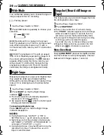 Preview for 26 page of JVC GR-D350 - MiniDV Camcorder w/32x Optical Zoom Getting Started