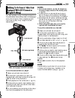 Preview for 33 page of JVC GR-D350 - MiniDV Camcorder w/32x Optical Zoom Getting Started