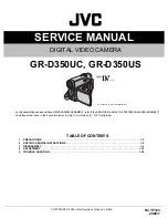 Предварительный просмотр 1 страницы JVC GR-D350UC Service Manual