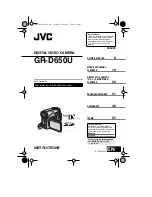 JVC GR-D650U Instructions Manual предпросмотр