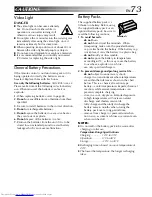 Preview for 73 page of JVC GR DVL 200 Instructions Manual