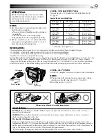 Предварительный просмотр 9 страницы JVC GR-DVL157 Instructions Manual