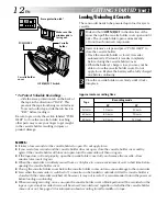 Предварительный просмотр 12 страницы JVC GR-DVL310 Instructions Manual