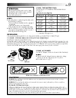 Предварительный просмотр 9 страницы JVC GR-DVL315A Instructions Manual