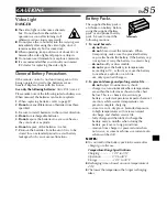 Предварительный просмотр 85 страницы JVC GR-DVL315A Instructions Manual