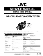 JVC GR-DVL400ED Service Manual preview