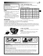 Предварительный просмотр 9 страницы JVC GR-DVL512 Instructions Manual