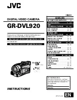 JVC GR-DVL920 Instructions Manual предпросмотр