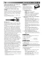 Preview for 78 page of JVC GR-DVM1D (French) Mode D'Emploi