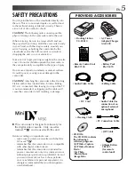 Предварительный просмотр 5 страницы JVC GR-DVM50 Instructions Manual