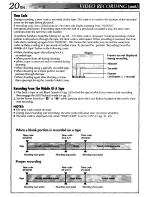 Предварительный просмотр 20 страницы JVC GR-DVM55 Instructions Manual