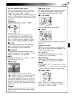 Предварительный просмотр 47 страницы JVC GR-DVM55 Instructions Manual