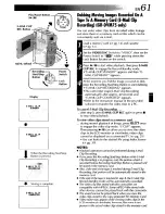 Предварительный просмотр 61 страницы JVC GR-DVM55 Instructions Manual