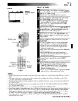 Предварительный просмотр 71 страницы JVC GR-DVM55 Instructions Manual