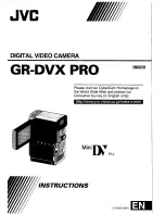 JVC GR-DVX PRO Instructions Manual preview