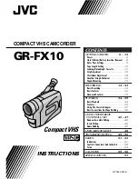 JVC GR-FX10 Instructions Manual preview